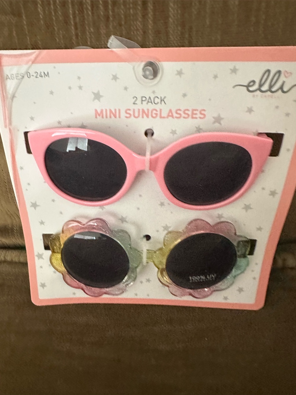Set of 2 toddler girls mini sunglasses 0-24 months New by elli
